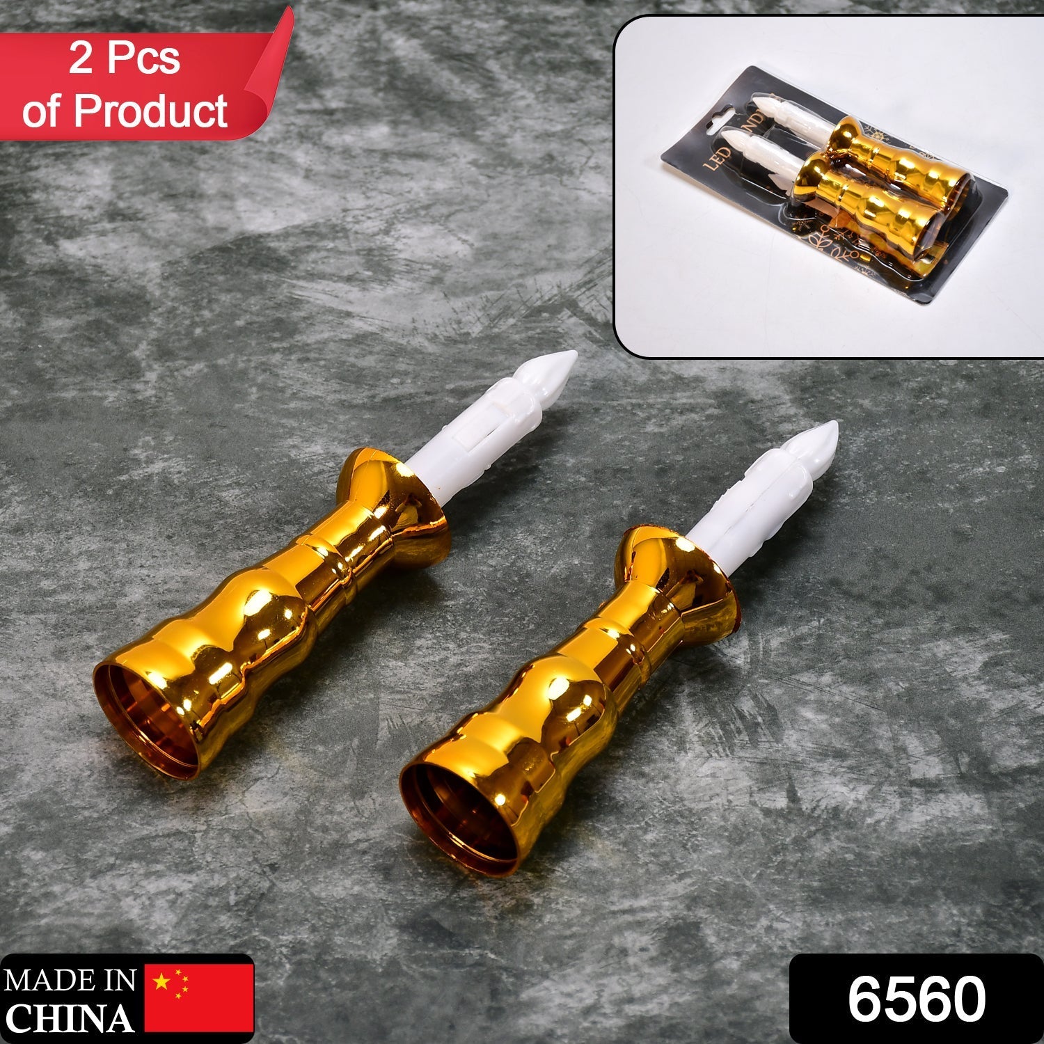 LED candle lights, flameless, set of 2, for weddings and parties LED candle lights, flameless, set of 2, for weddings and parties